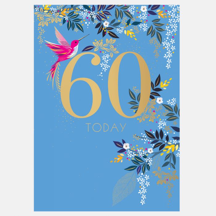 60th Birthday Card By Sara Miller London